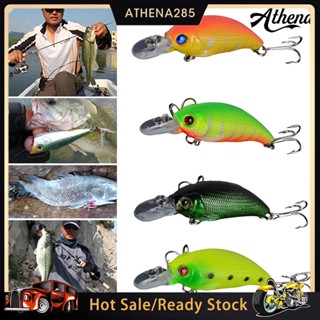 Crankbait พลาสติก Crankbait เหยื่อประมงสอง Treble Hooks