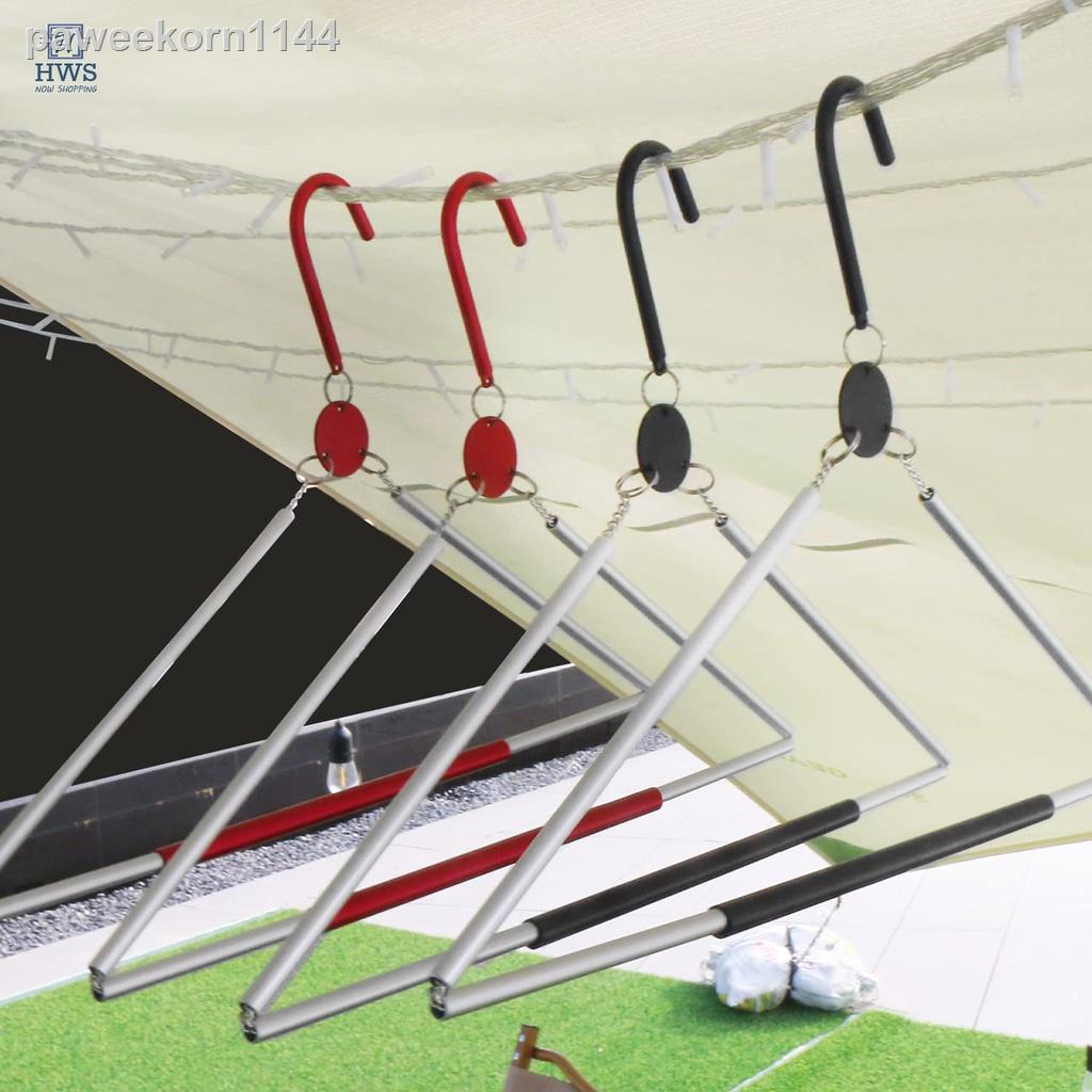 3pcs Foldable Aluminum Alloy Hangers Household Non-slip Clothes Hangers