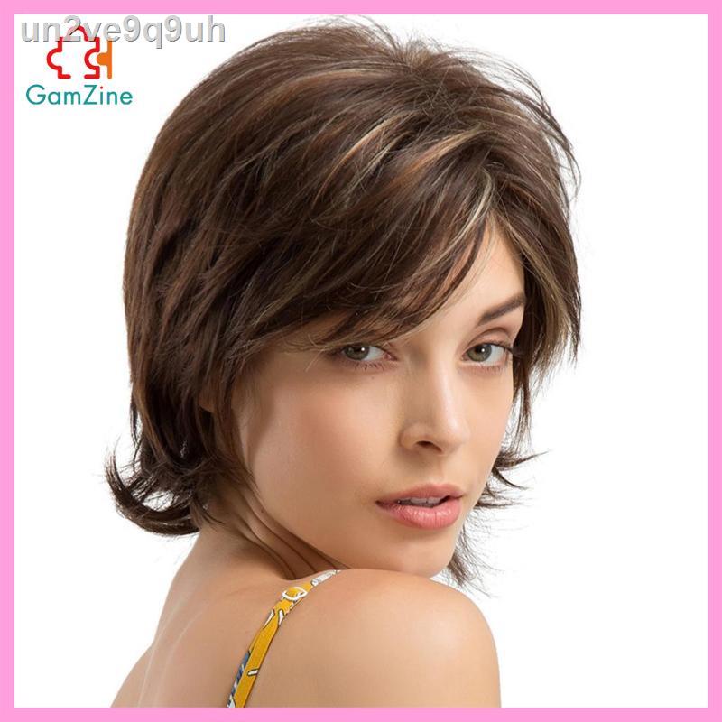 [lzdxwcke2] Natural Short Pixie Cut Chic Design Layered for Women