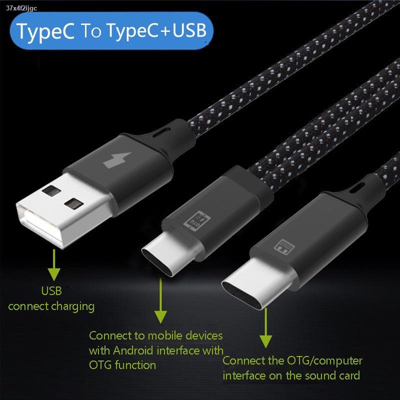 OTG Cable USB C to USB Live USB Charging Sound Card Cable For Icon Seeknature V8 Micro USB TypeC Con