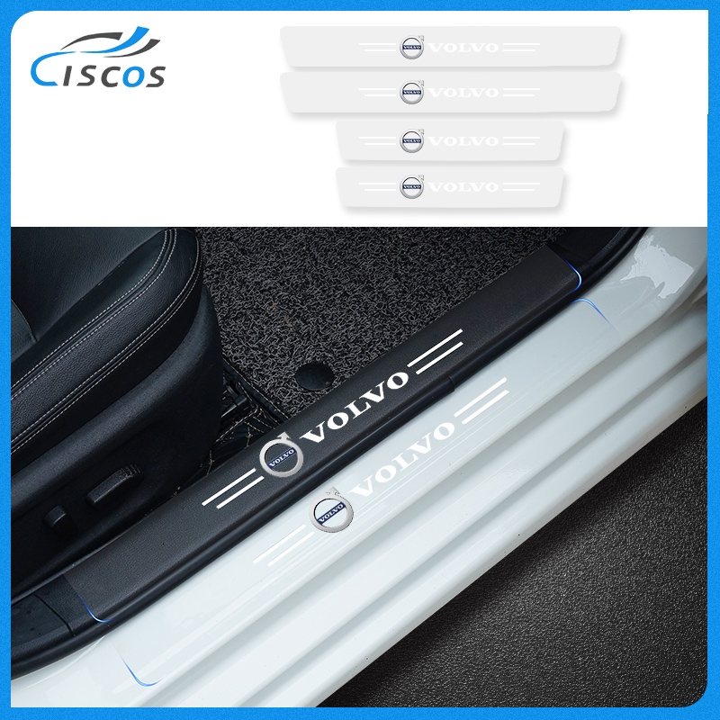 Ciscos 4 ชิ้น โปร่งใส กันรอยประตูรถยนต์ ฟิล์มกันรอยรถยนต์ ของแต่งรถยนต์ สำหรับ Volvo XC40 XC60 S80 V40 S60 940 850 XC90 V60 V50 S90