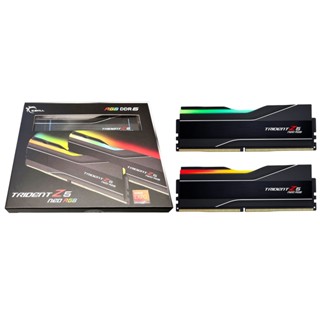 G.Skill Trident Z5 NEO RGB DDR5 DRAM 64GB (2x32) 6000MT/s C30 Memory (Black) for AMD