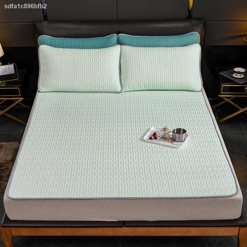 New fashion Summer latex mattress Home dormitory Ice silk mattress foldable Single person double bed mattress pad latex