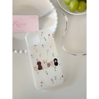 เคส สำหรับ ไอโฟน เคสซิลิโคน สินค้าพร้อมส่งจากไทย สำหรับ Iphone 14 13 12 11 Pro max แก๊งหมา 6 ตัว TPU-S1306