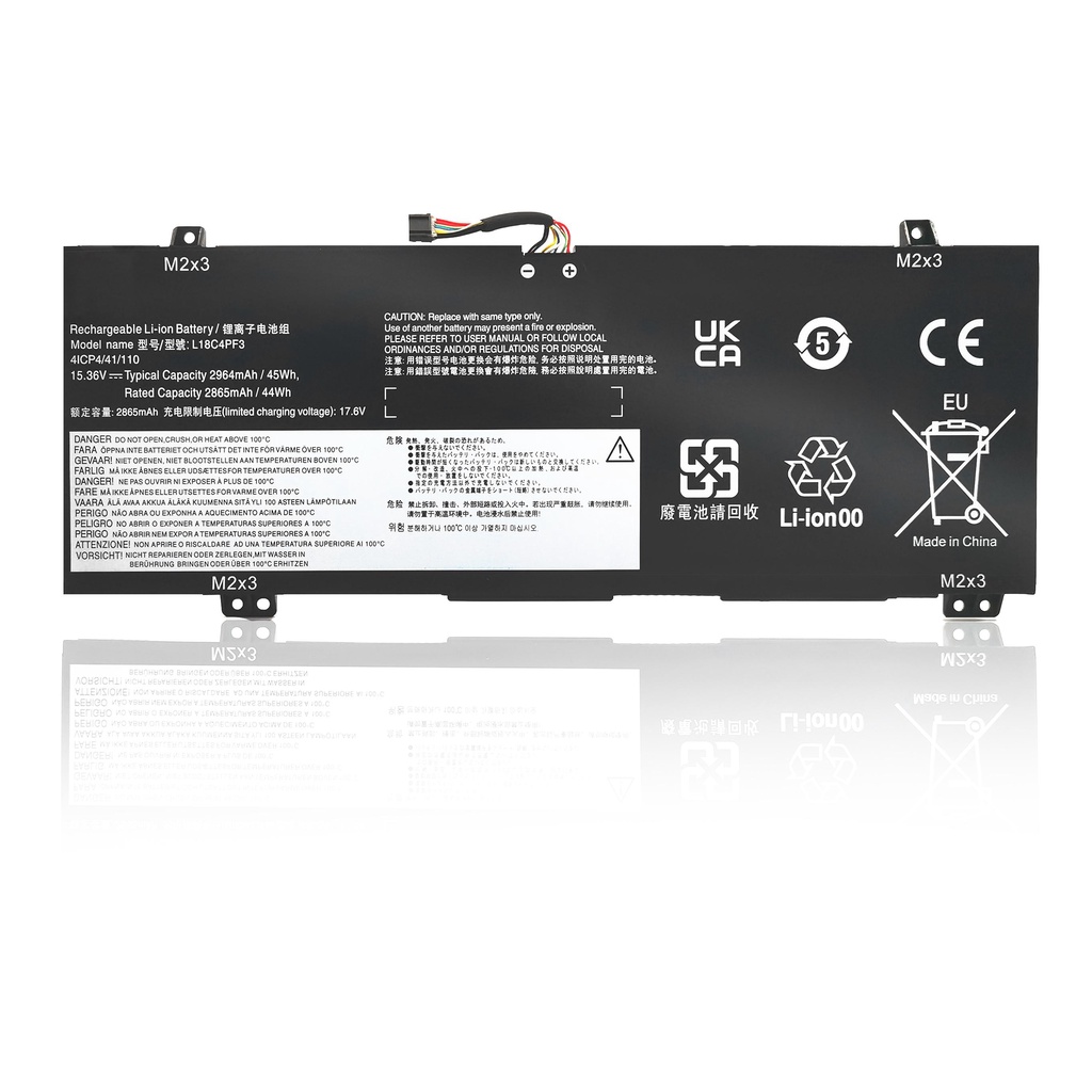 45Wh 15.36โวลต์แล็ปท็อปแบตเตอรี่ L18C4PF3สำหรับ Lenovo แล็ปท็อปแบตเตอรี่สำหรับ Lenovo I Deap AD C340