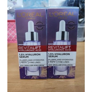 📌LOréal Revitalift 1.5% Hyaluronic Acid Serum 30ml.