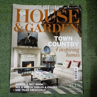 หนังสือแต่งบ้านฉบับภาษาอังกฤษ HOUSE &amp; GARDEN FEBRUARY 2014