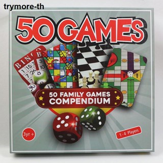 Board game เกมกระดาน 50in1 Chess Sudoku Paper Board Games ของเล่น