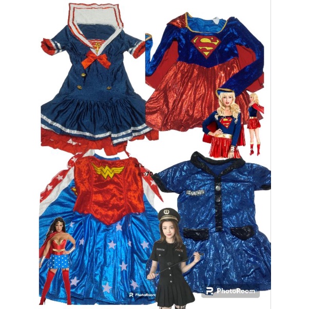 งานเข้าใหม่ 7/7 คอสเพลย์ ผู้ใหญ่ เด็กโต ไซส์ s -xxl 💥มีมากกว่า50แบบ