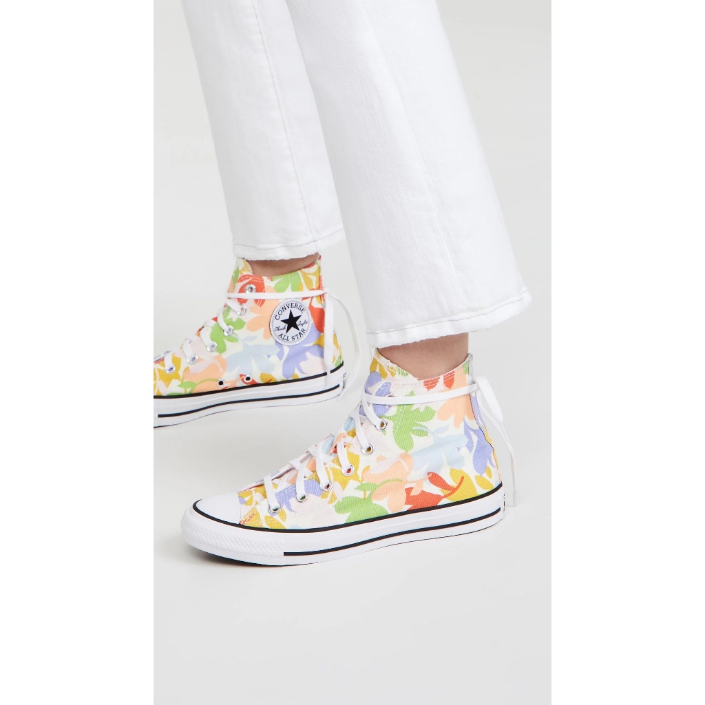 ☒Converse คอนเวิร์ส รองเท้าผ้าใบ รองเท้าลำลอง สำหรับผู้หญิง W Chuck All Star HI - Floral Print 570805CU1MC (2290)รองเท้า