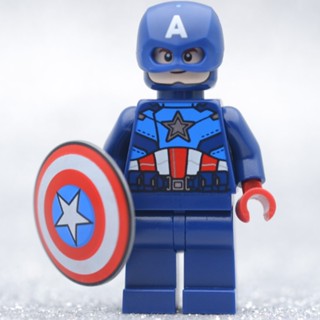 LEGO Captain America Dark Blue Suit (76248) HERO MARVEL - LEGO เลโก้ มินิฟิกเกอร์ ตัวต่อ ของเล่น