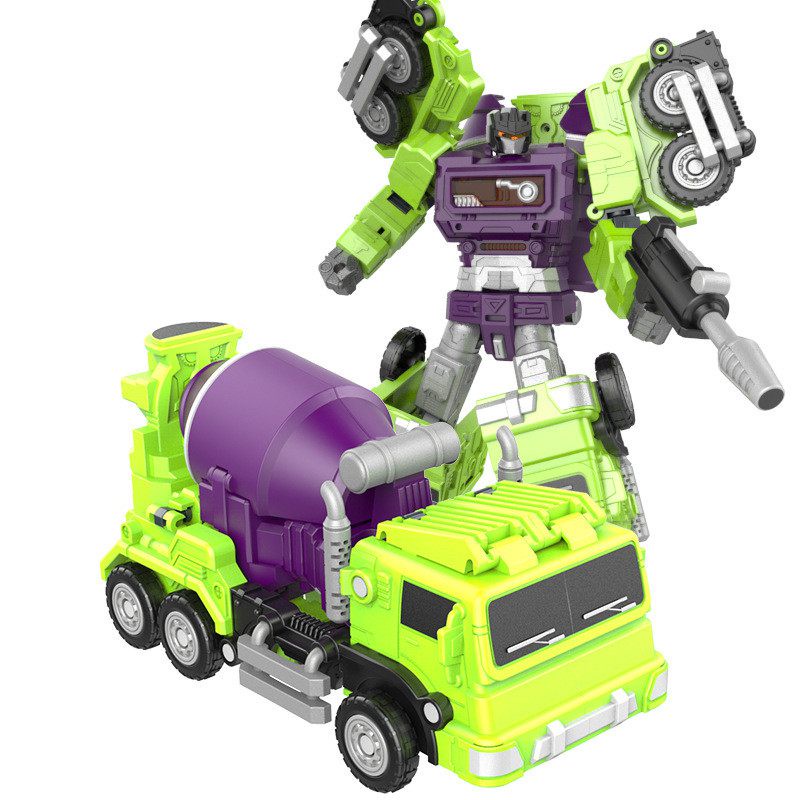 JINJIANG 6 IN 1 Devastator Transformation Toys Boy Robot KO GT Action Figure Excavator Crane Model Collection Outdoor Ki