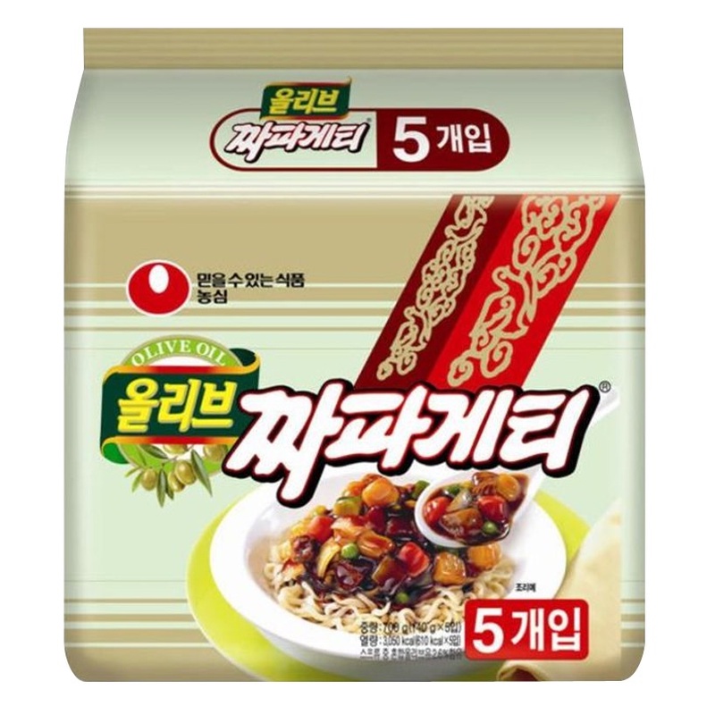 มาม่าเกาหลี รส จาปาเกตตี' (Jjapaghetti) และจาจังเมียนบะหมี่ซอสดำ (1pack มี 5 ซอง) สุดฮิตจากซี่รี่ย์ด