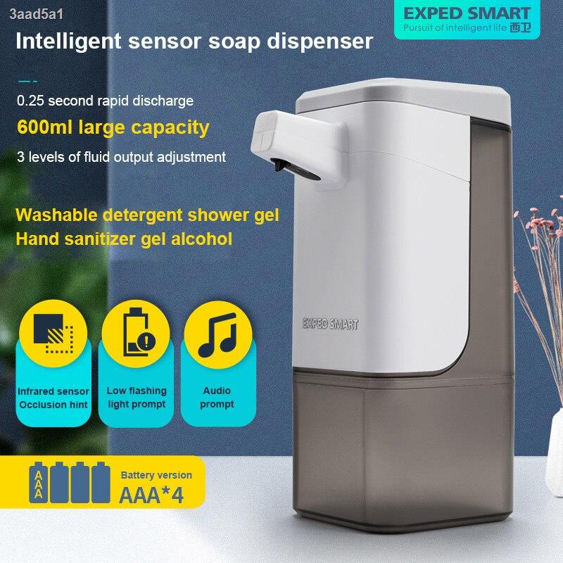 600ML Automatic Induction Soap Dispenser Wall-Mount Touch-sensor Shampoo Gel Liquid Pump Washing Foam Dispensing Machine