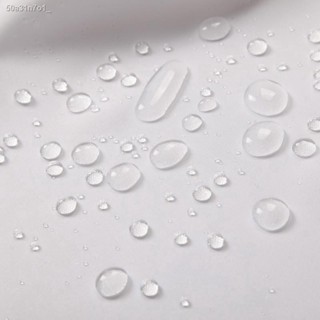 Thick polyester white Hotel waterproof shower curtains