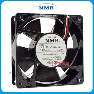 ใหม่ พัดลมอินเวอร์เตอร์ กระจายความร้อน NMB-MAT4715SL-05W-B60DC24V1.2A 120*38 มม.