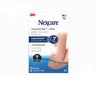 Nexcare Tegaderm+Pad A3 5x7cm. ฟิล์มปิดแผลกันน้ำพร้อมแผ่นซับ