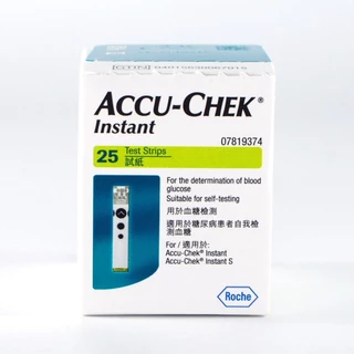 Accu-Chek Instant Test Strip แอคคิว-เช็ค แผ่นตรวจน้ำตาล (25 ชิ้น/กล่อง)