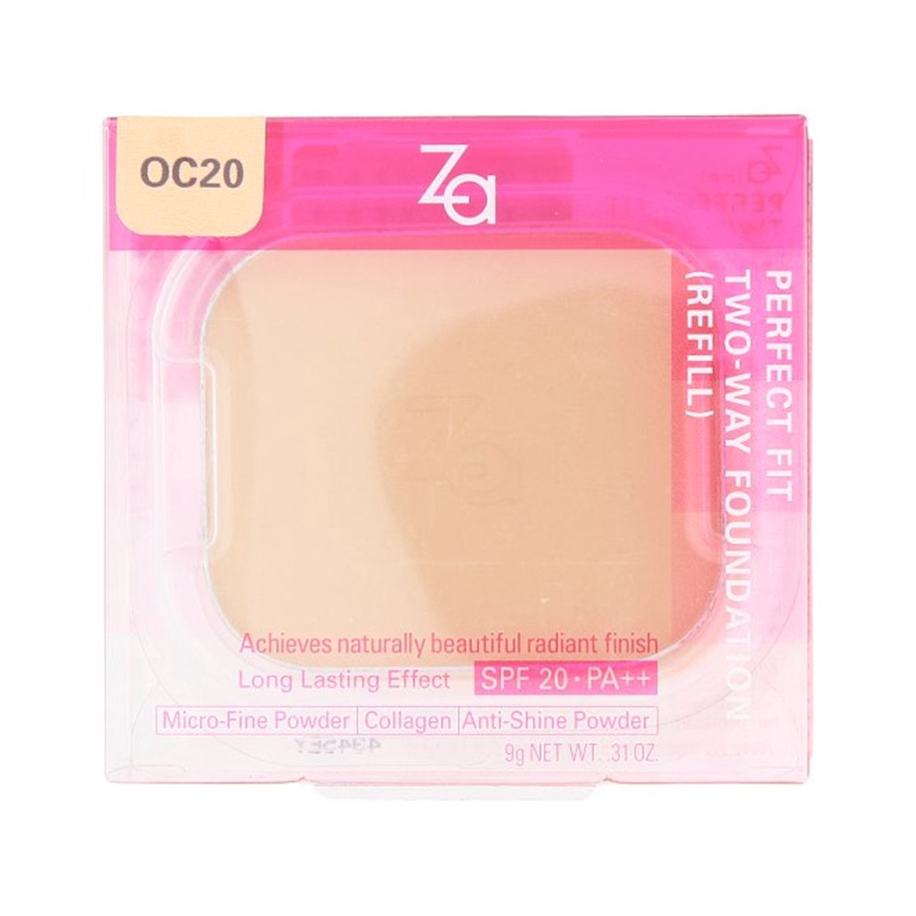 ZA-Perfect Fit Two-Way Foundation OC20 SPF20 PA++ Refill &amp; Case/20/9G