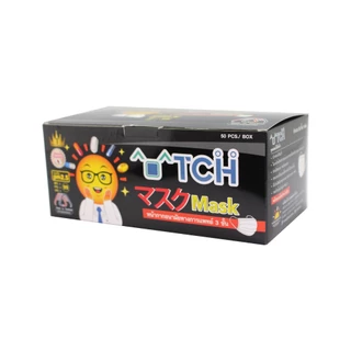 TCH MASK - Surgical Mask 3 Ply (50 pcs.) #Black