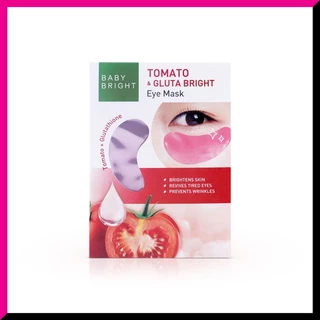 BABY BRIGHT - Tomato & Gluta Eye Mask (1 Pair) แผ่นเจลมาส์กใต้ตา