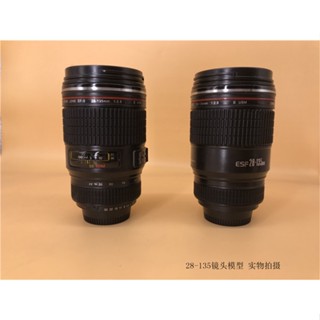 Yixi Canon โมเดลเลนส์จําลอง 28-135 สีดํา สําหรับตกแต่งห้อง ออฟฟิศ บ้านตุ๊กตา