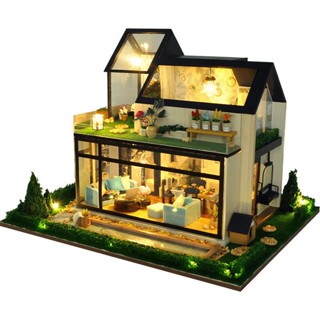 โมเดลบ้านตุ๊กตา 3D แฮนด์เมด diy ของเล่นสําหรับเด็ก