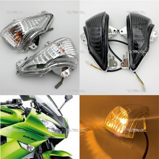 A _ ไฟเลี้ยวด้านหน้า สําหรับ Kawasaki ER6N ER6F NINJA650R 09-10-11