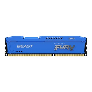 แรมสำหรับคอมพิวเตอร์ , 8GB (8GBx1) DDR3 1600MHz RAM (หน่วยความจำ) KINGSTON FURY BEAST DDR3 (BLUE) (KF316C10B/8)