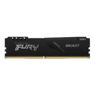 แรมสำหรับคอมพิวเตอร์ &gt; 8GB (8GBx1) DDR4 2666MHz RAM (หน่วยความจำ) KINGSTON FURY BEAST DDR4 (BLACK) (KF426C16BB/8)