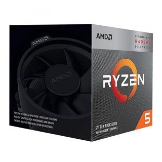 อุปกรณ์คอมพิวเตอร์ + CPU (ซีพียู) AMD RYZEN 5 3400G 3.7 GHz (SOCKET AM4)