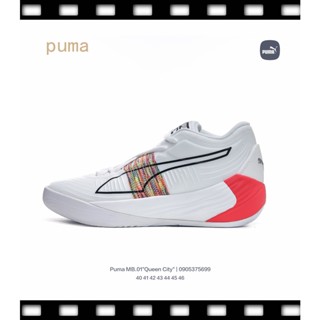 100%✖️ Puma_mb-1.0rick and Morty La Mello รองเท้าบอล