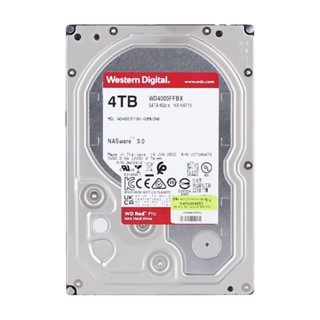 อุปกรณ์จัดเก็บข้อมูล ;; 4 TB 3.5" HDD (ฮาร์ดดิสก์ 3.5") WD RED PRO - 7200RPM SATA3 (WD4003FFBX)