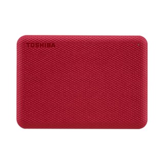 อุปกรณ์จัดเก็บข้อมูล ;;; 1 TB PORTABLE HDD (ฮาร์ดดิสก์พกพา) TOSHIBA CANVIO ADVANCE (RED) (HDTCA10AR3AA)