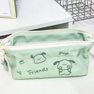 [พร้อมส่ง] Sanrio กล่องดินสอ ปักลาย ความจุขนาดใหญ่ เรียบง่าย สําหรับเก็บเครื่องเขียน