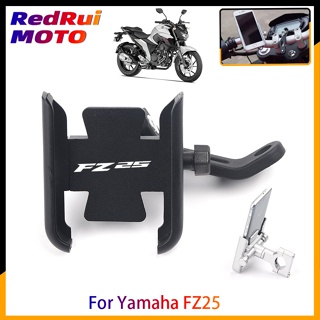 For Yamaha FZ25 FZ-25 Motorcycle CNC Aluminum Mobile Phone Holder GPS Navigator Rearview Mirror Handlebar Bracket Access