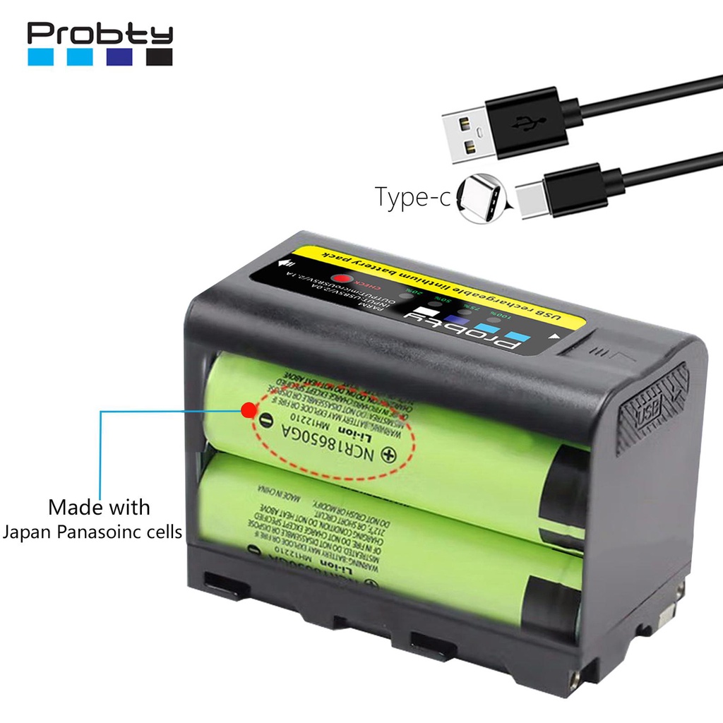 7800มิลลิแอมป์ชั่วโมง NP-F770 F550 NP F770 NP F750 NP-F750แบตเตอรี่สำหรับ Sony NP CCD-RV100 NP-F780 