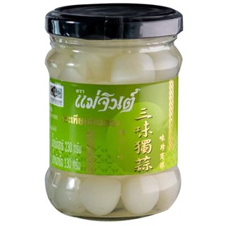 แม่จินต์กระเทียมโทน 230กรัม  /  Mae Jin Garlic Pickled 230g.