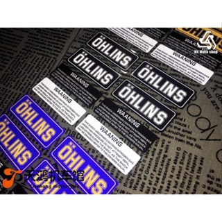 สติกเกอร์สะท้อนแสง OHLINS กันน้ํา ดูดซับแรงกระแทก สําหรับติดตกแต่งรถจักรยานยนต์ รถยนต์ไฟฟ้า