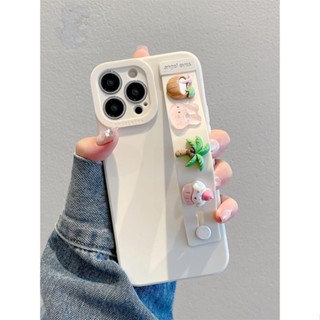 เคสโทรศัพท์มือถือ ลายคาบาตัน สามมิติ พร้อมสายรัดข้อมือ สําหรับ Apple iPhone 14 13 12 11 14