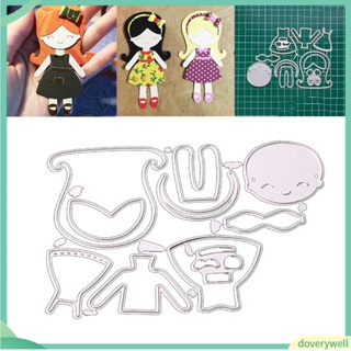 (Doverywell) Cute Girls Metal Cutting Die Album DIY Scrapbooking Decor Embossing Stencil