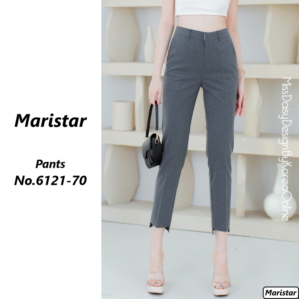 Maristar กางเกงขายาว 9 ส่วน No.6121 ผ้าลินิน