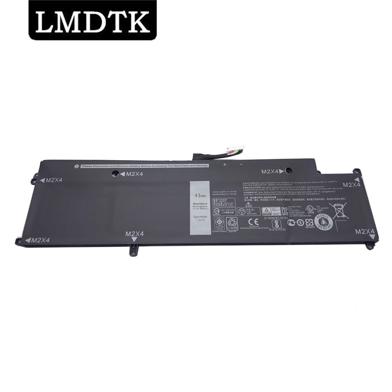 LMDTK ใหม่แบตเตอรี่แล็ปท็อป P63NY สำหรับ Dell Latitude 13 7370 N3KPR E7370 WV7CG 0WV7CG 7.6V 5381MAH