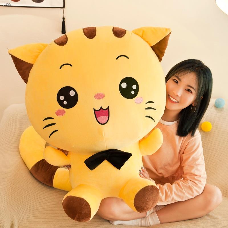 ♤Big face cat Plush toy cute plushie cat teddy bear children birthday gift