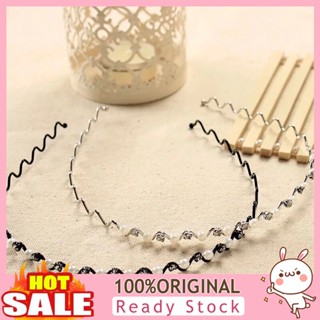 [B_398] Hair Band Faux Pearls Alloy Korean Style Headband for Daily Life