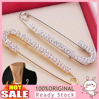 [B_398] Exquisite Anti-Exposure Brooch Pin Shining Rhinestone Sweater Pin Costume Accessories