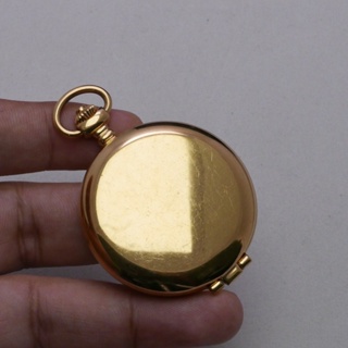 นาฬิกา Vintage มือสองญี่ปุ่น Pocket Watch นาฬิกาพกAlba V721 0A30ระบบQUARTZทรงกลม กรอบทอง หน้าปัดตัวเลขโรมัน หน้าปัด 42มม