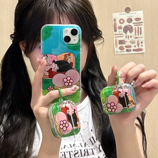 เคสแอร์พอด 3 Case Airpods 3 pro2 case การ์ตูน แฟชั่น หมุนได้ ดินสอสีชินจังตลก Airpod 3 pro2 case เคส Airpod 1 gen2 case