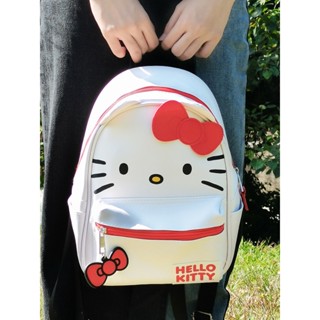 ◕Hellokitty กระเป๋าเป้น่ารัก Hello Kitty กระเป๋านักเรียนเด็ก Hello kt นักเรียนวิทยาลัยสบาย ๆ กระเป๋าการ์ตูนหญิง