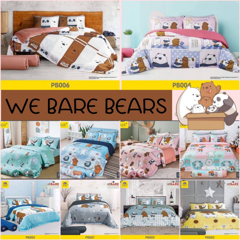 ❣WE BARE BEARS  ❣ ชุดเครื่องนอน(รวมผ้านวม)ลิขสิทธิ์แท้💯% By Satin Plus